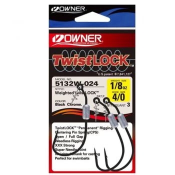 OWNER 5132W WEIGHTED TWISTLOCK HOOKS